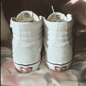 Light Gray Vans Old Skool High Top Shoes